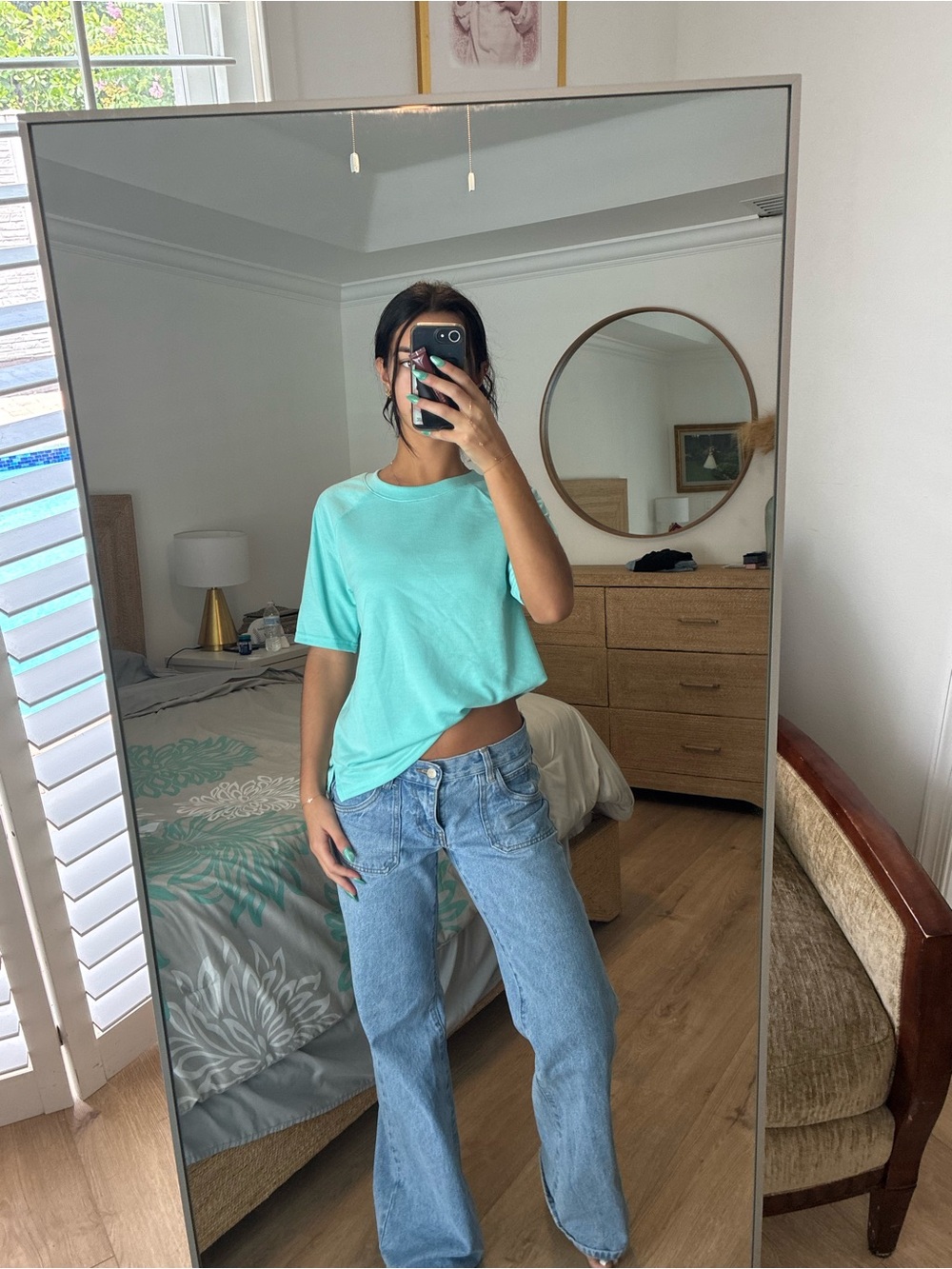 just be Mint Crewneck Short Sleeve Tee